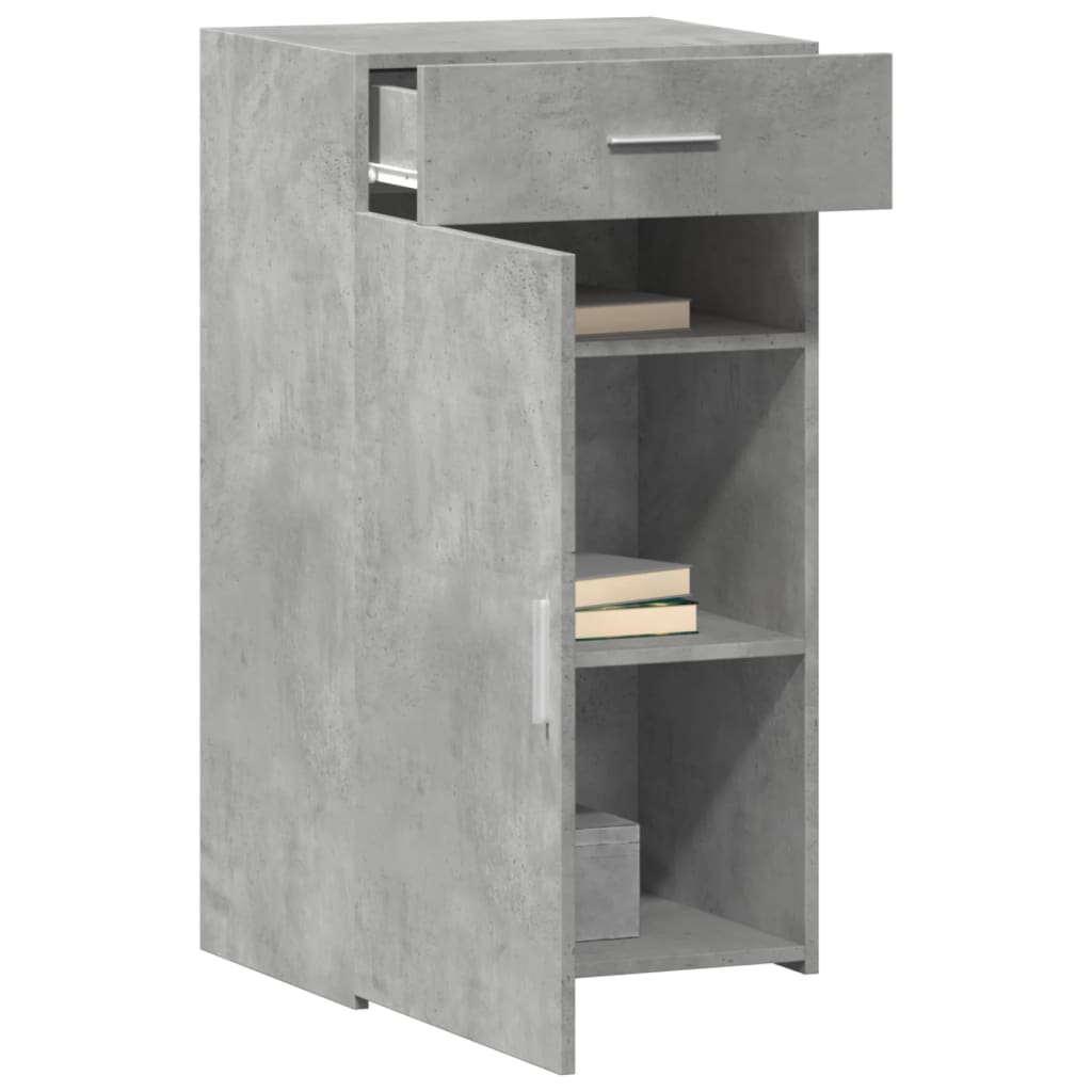 skab 50x42,5x93 cm konstrueret træ betongrå