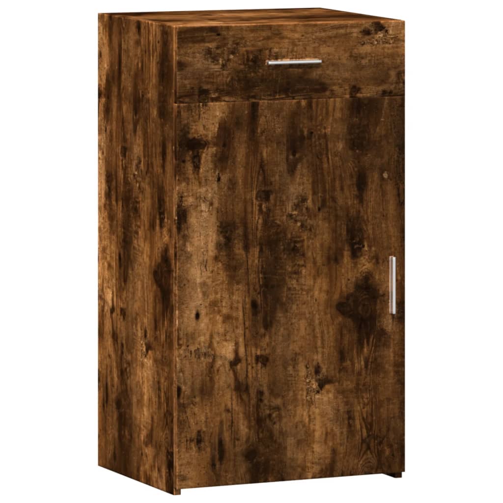 skab 50x42,5x93 cm konstrueret træ røget egetræsfarve