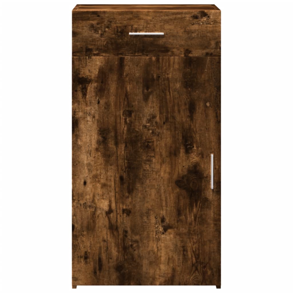 skab 50x42,5x93 cm konstrueret træ røget egetræsfarve