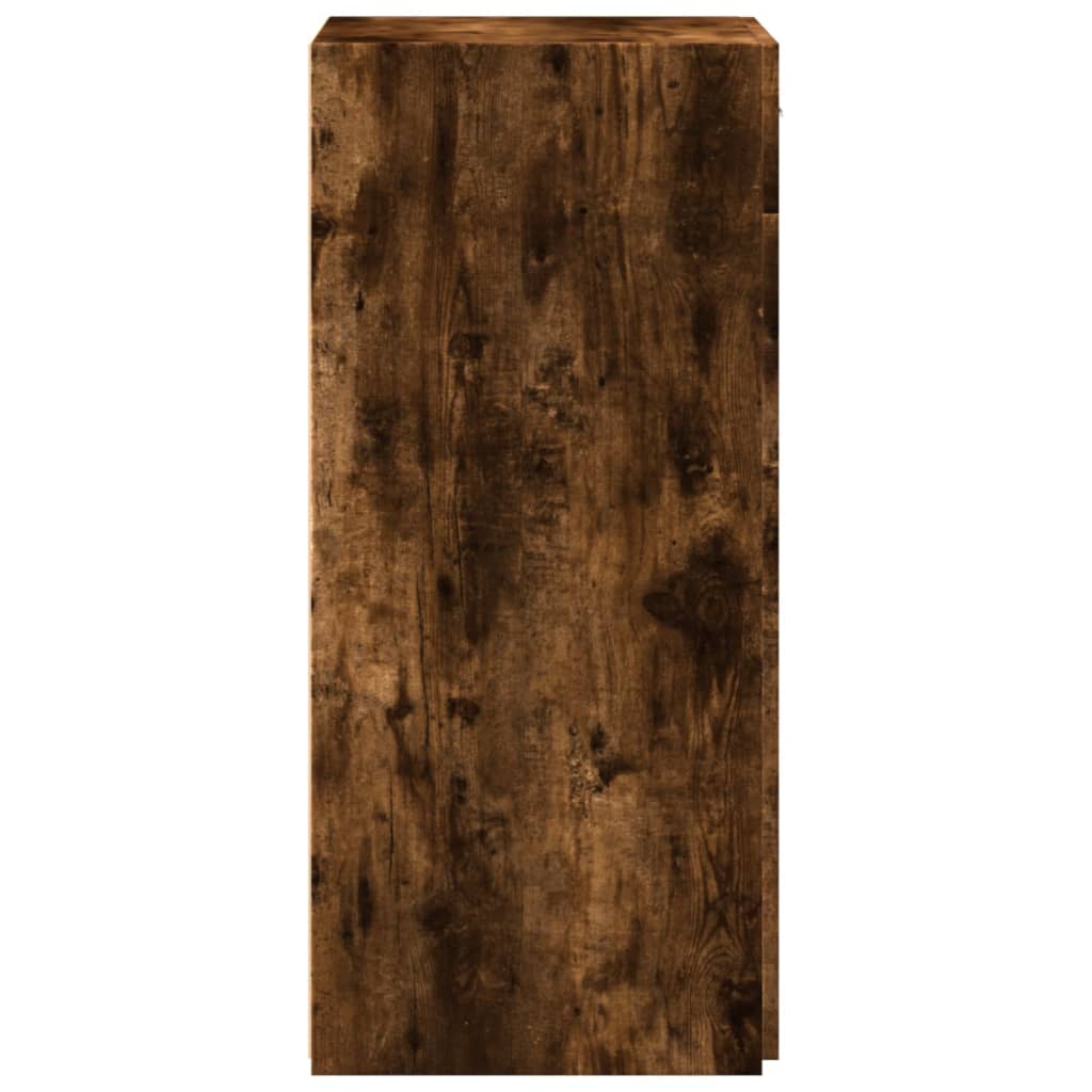 skab 50x42,5x93 cm konstrueret træ røget egetræsfarve