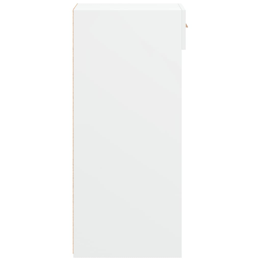 reol 30x42,5x93 cm konstrueret træ hvid