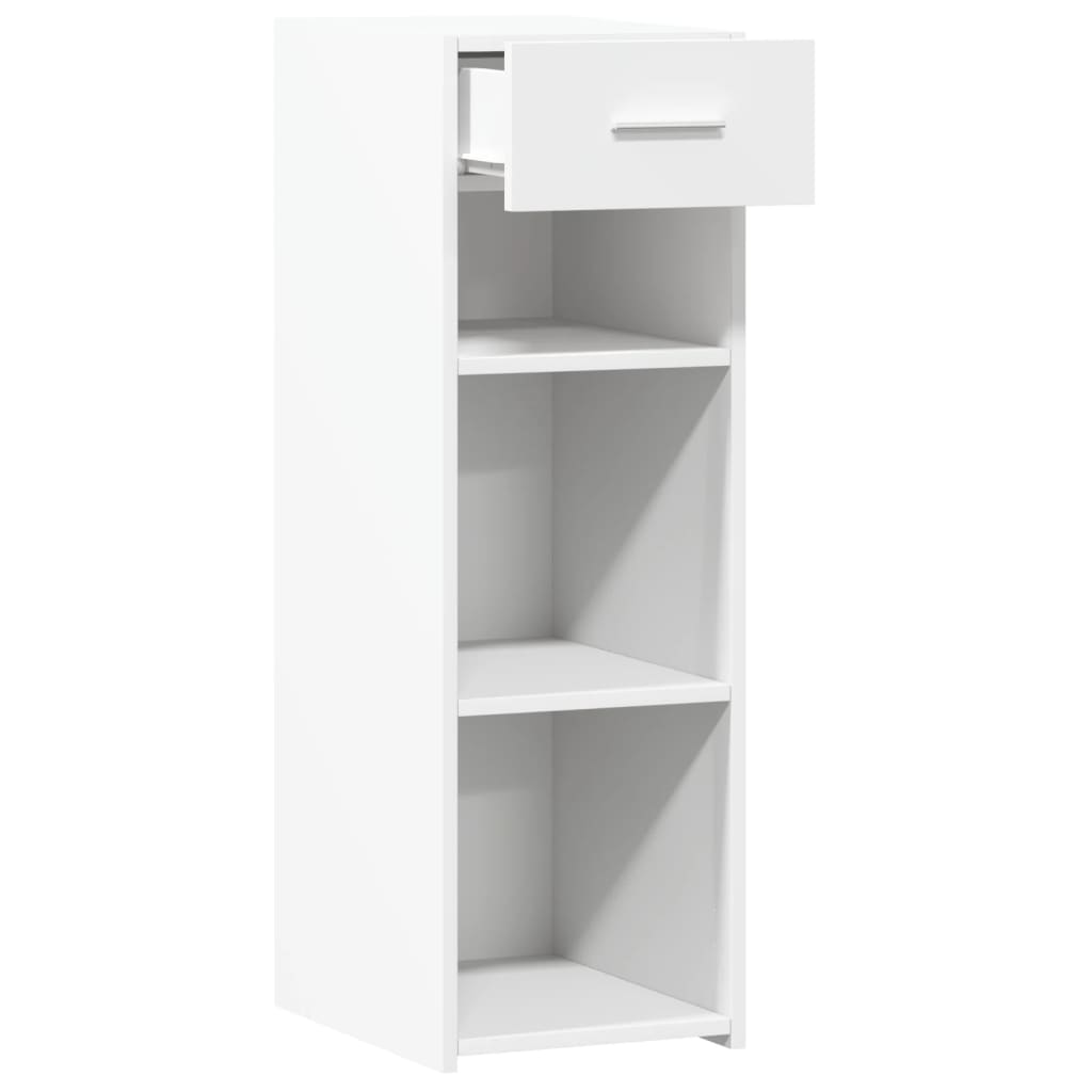 reol 30x42,5x93 cm konstrueret træ hvid