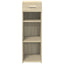 reol 30x42,5x93 cm konstrueret træ sonoma-eg