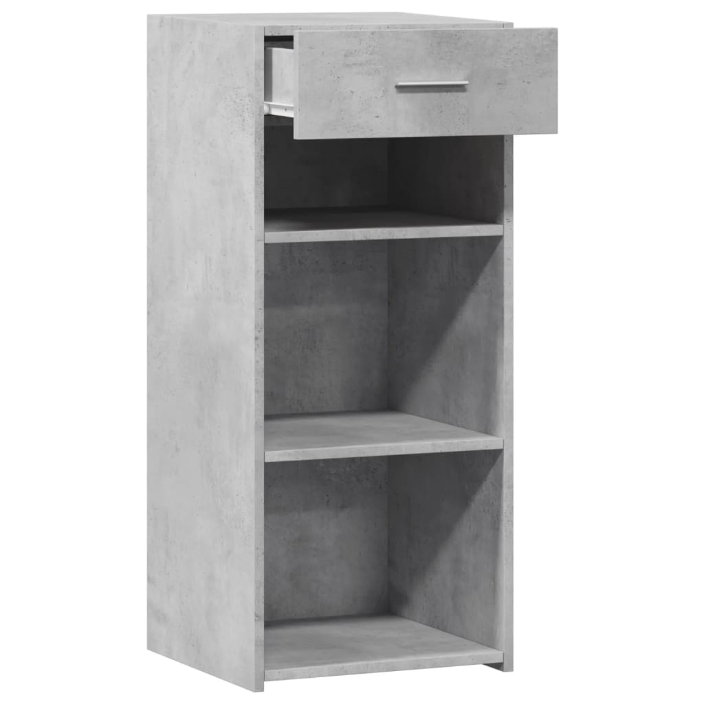 skab 40x42,5x93 cm konstrueret træ betongrå