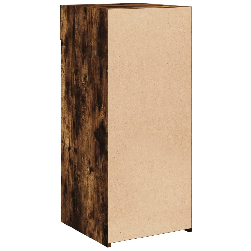skab 40x42,5x93 cm konstrueret træ røget egetræsfarve