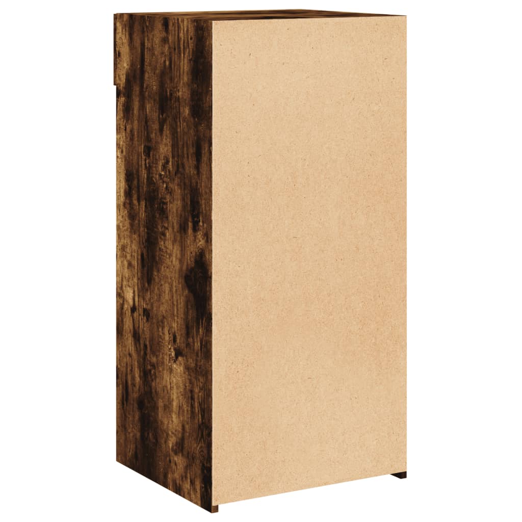 skab 45x42,5x93 cm konstrueret træ røget egetræsfarve