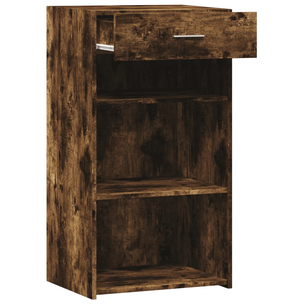 skab 50x42,5x93 cm konstrueret træ røget egetræsfarve