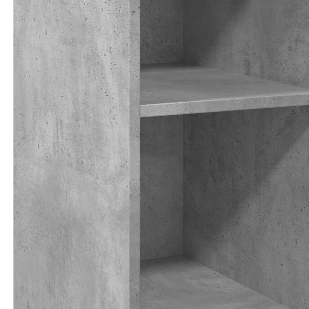 reol 30x41x93 cm konstrueret træ betongrå