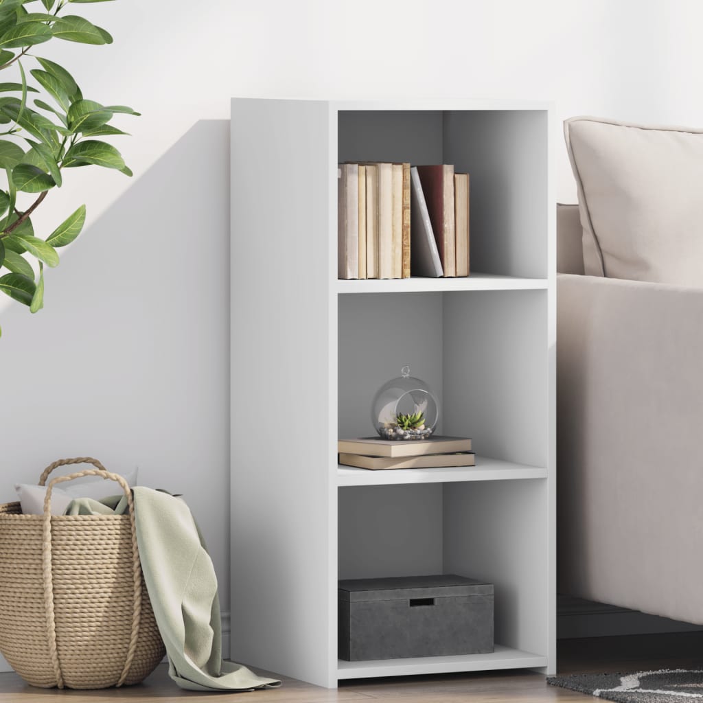 reol 40x41x93 cm konstrueret træ hvid