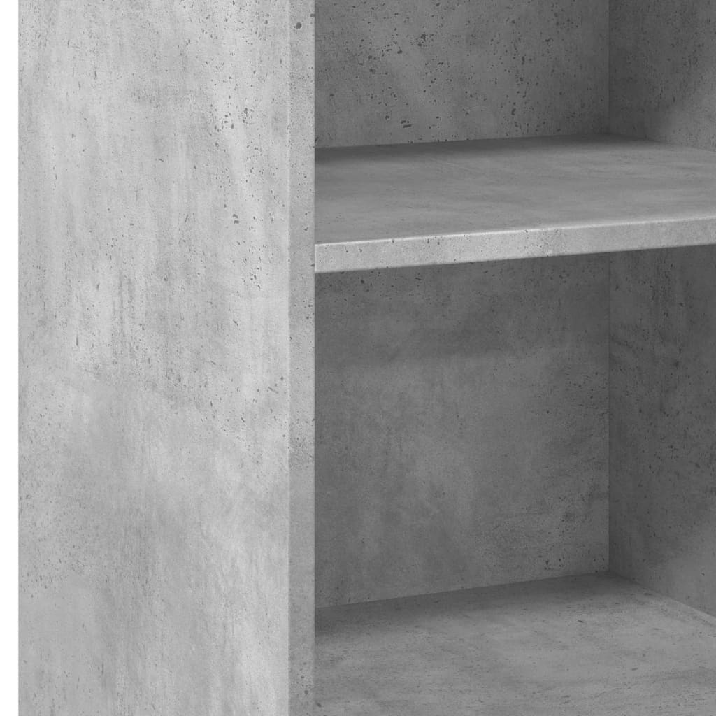 reol 45x41x93 cm konstrueret træ betongrå