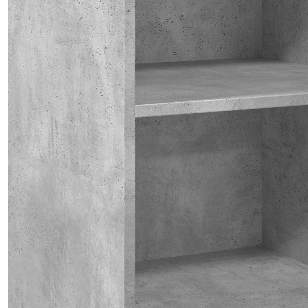 reol 50x41x93 cm konstrueret træ betongrå