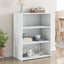 reol 70x41x93 cm konstrueret træ hvid