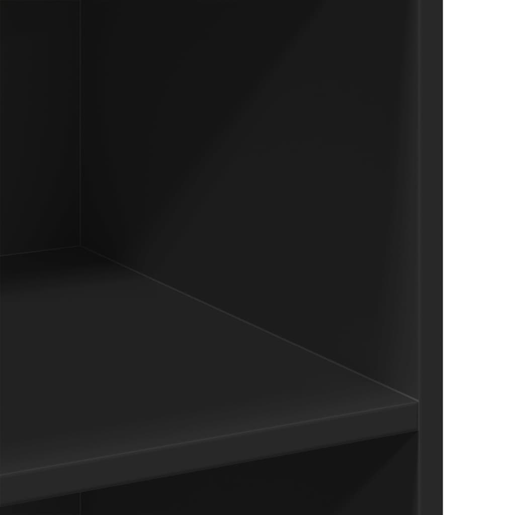 reol 70x41x93 cm konstrueret træ sort