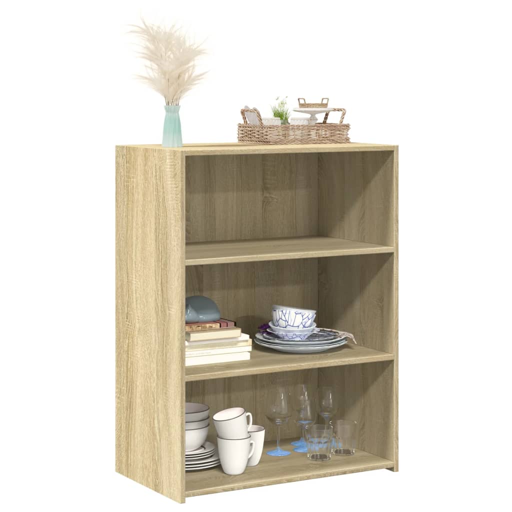 reol 70x41x93 cm konstrueret træ sonoma-eg