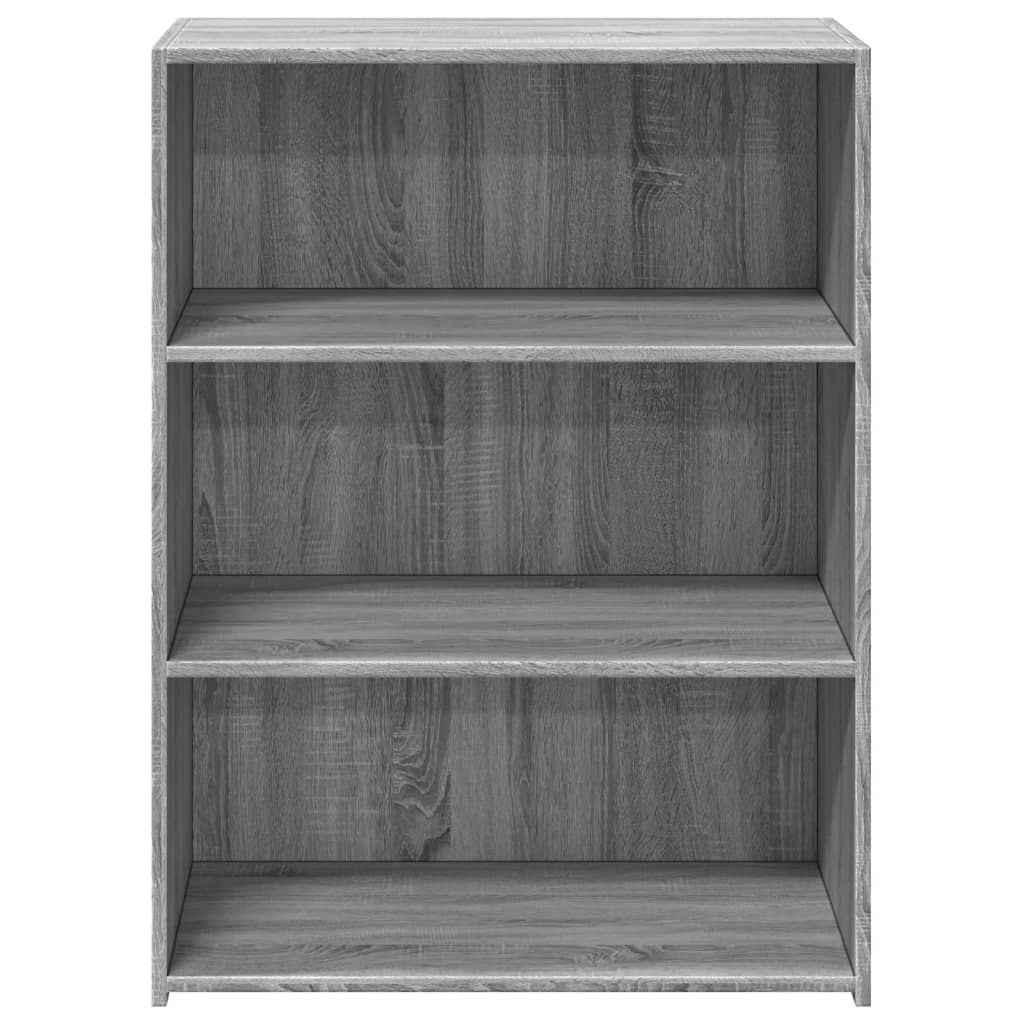 reol 70x41x93 cm konstrueret træ grå sonoma-eg