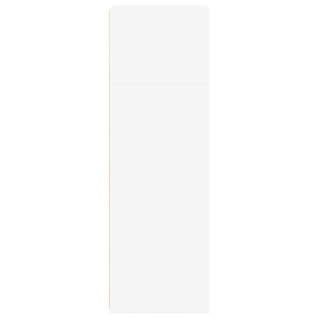 reol 40x41x124 cm konstrueret træ hvid