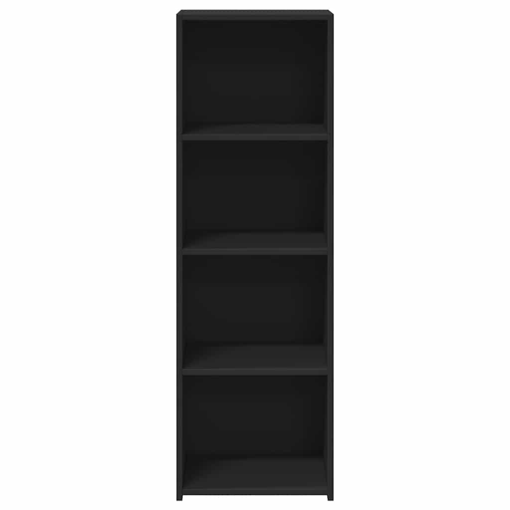 reol 40x41x124 cm konstrueret træ sort