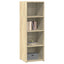 reol 40x41x124 cm konstrueret træ sonoma-eg