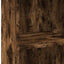 reol 45x41x124 cm konstrueret træ røget egetræsfarve