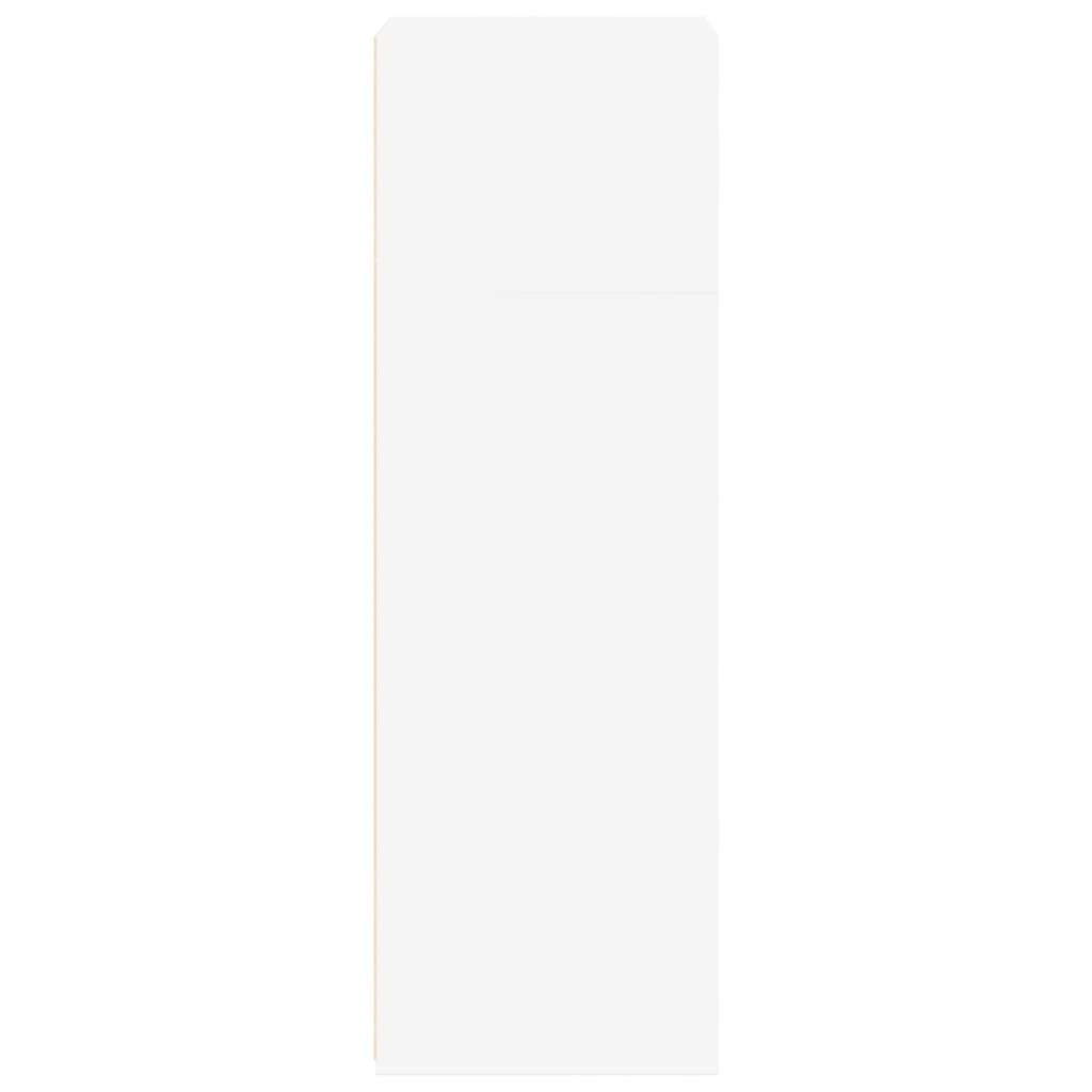 reol 50x41x124 cm konstrueret træ hvid