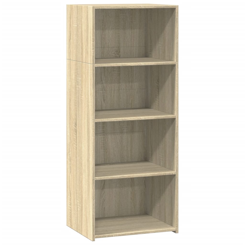 reol 50x41x124 cm konstrueret træ sonoma-eg