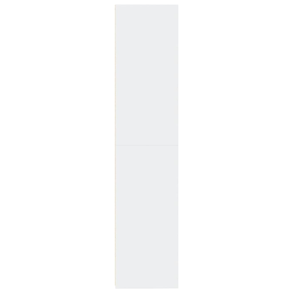 reol 30x41x185 cm konstrueret træ hvid
