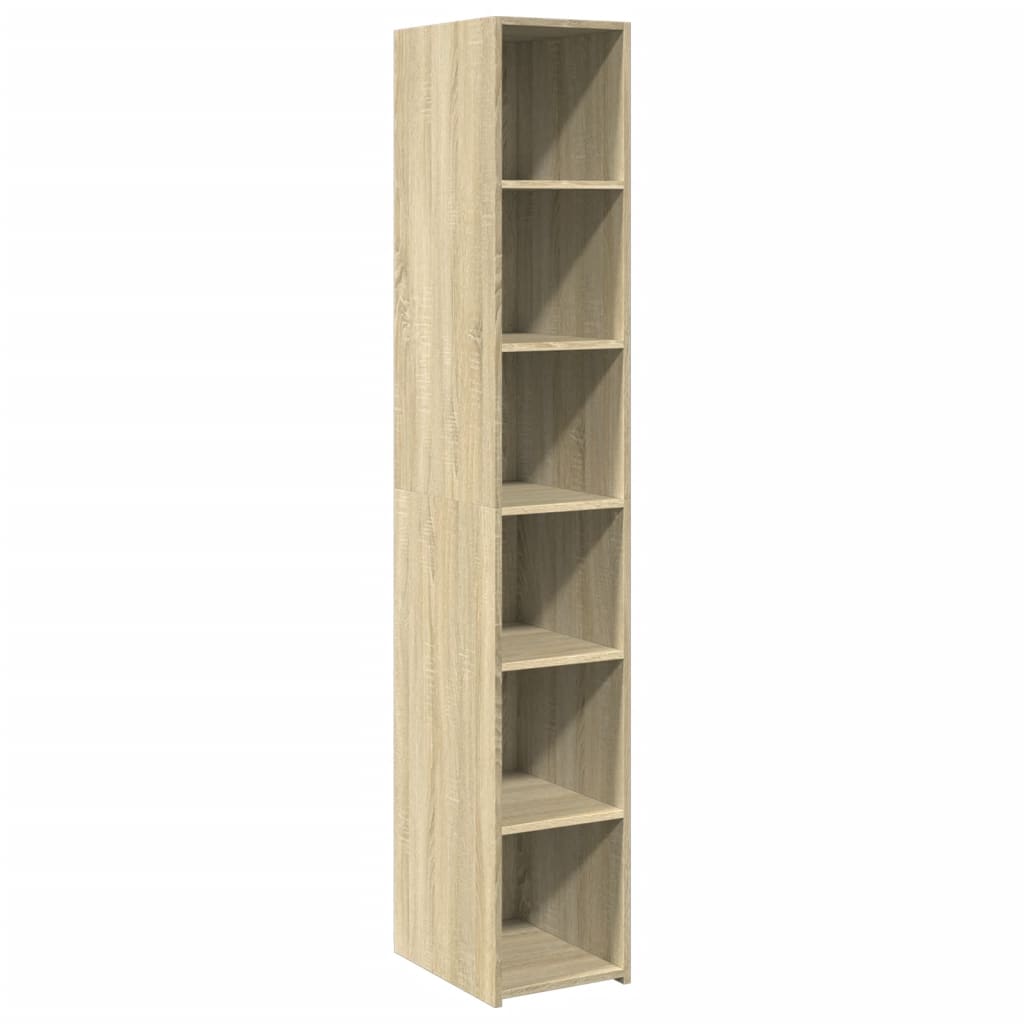 reol 30x41x185 cm konstrueret træ sonoma-eg
