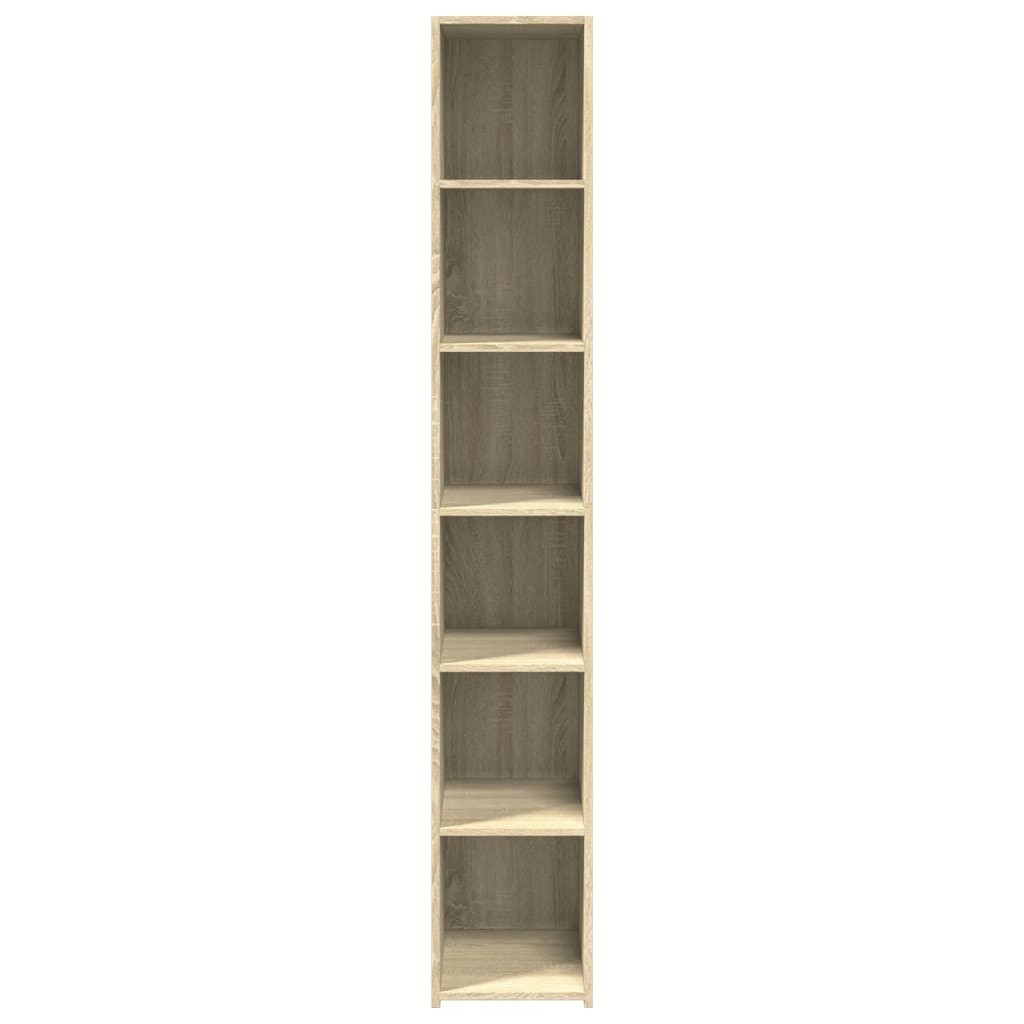 reol 30x41x185 cm konstrueret træ sonoma-eg