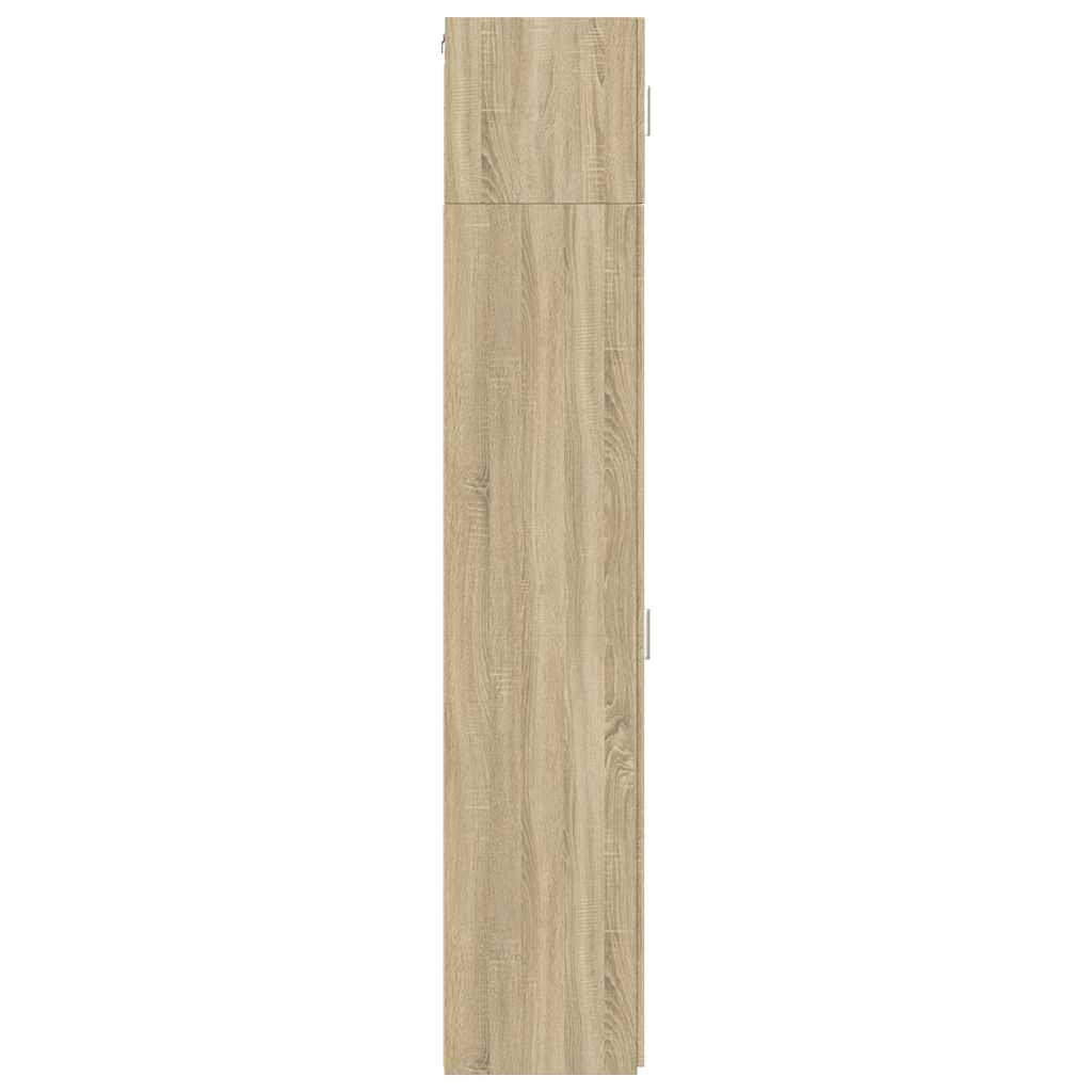 skab 30x42,5x225 cm smalt konstrueret træ sonoma-eg