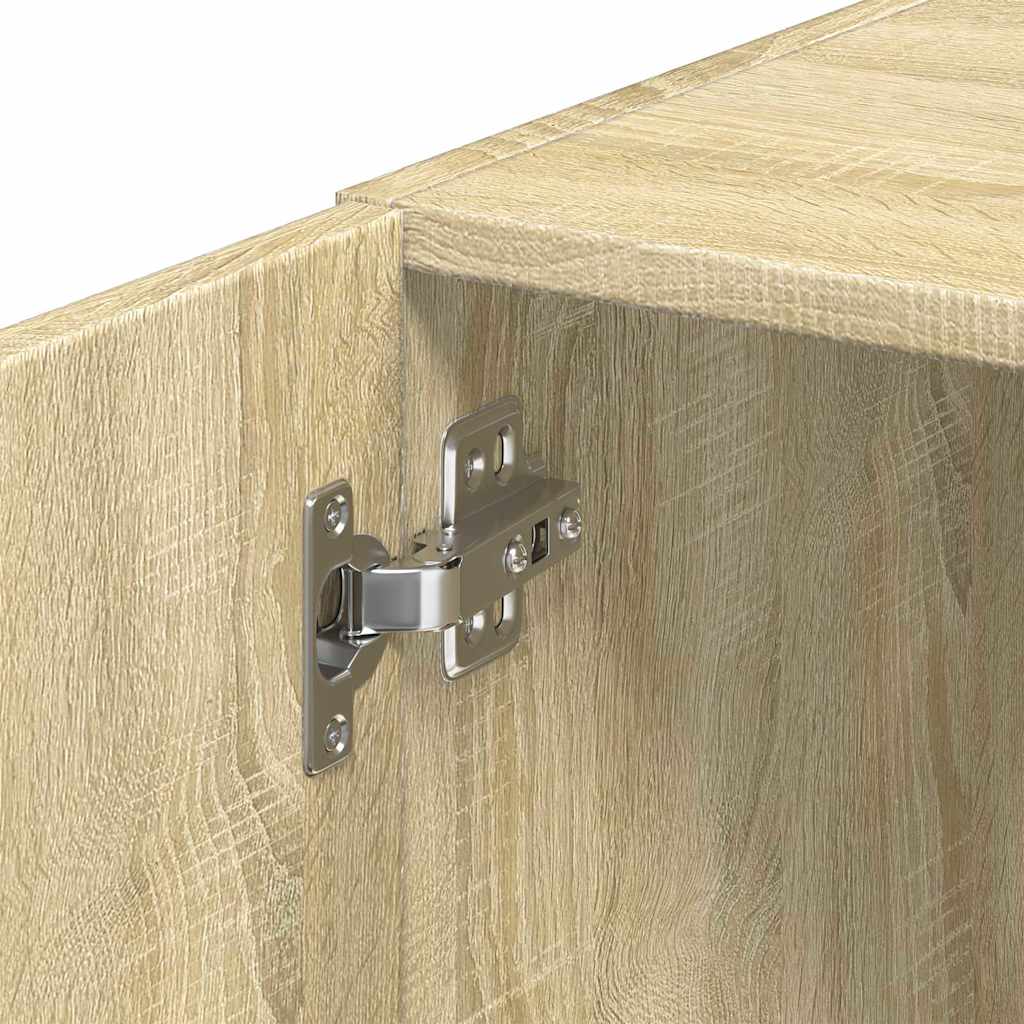 skab 30x42,5x225 cm smalt konstrueret træ sonoma-eg