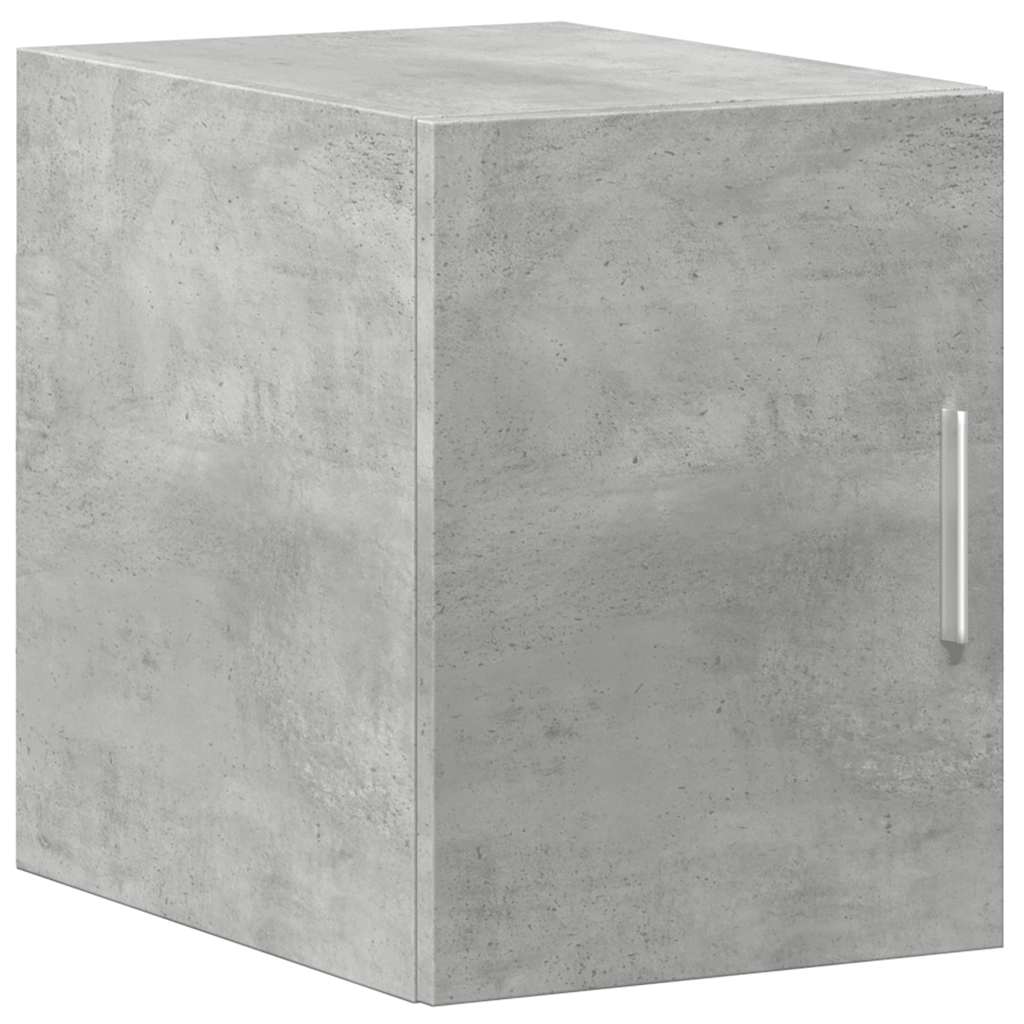 skab 30x42,5x225 cm smalt konstrueret træ betongrå