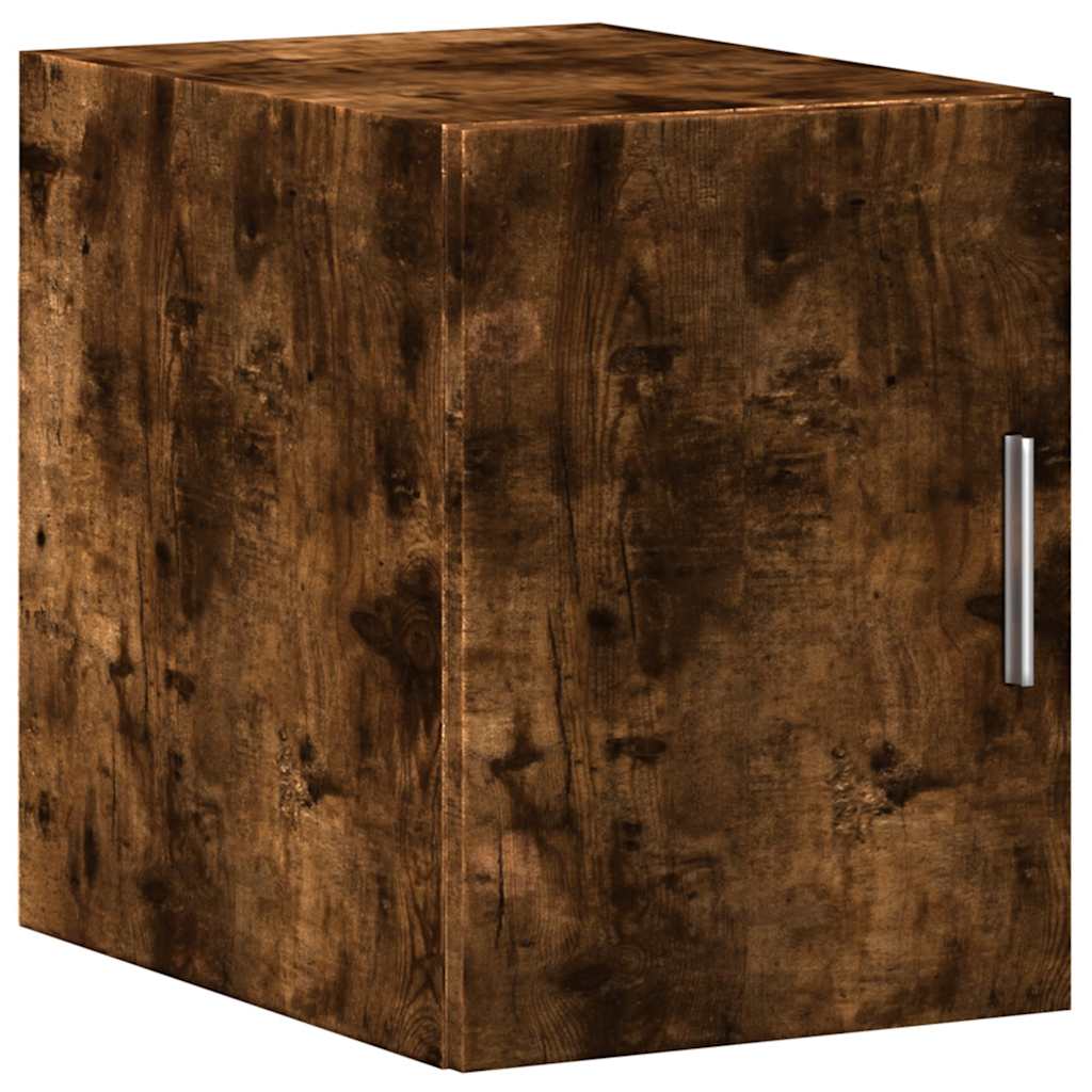 skab 30x42,5x225 cm smalt konstrueret træ røget egetræsfarve