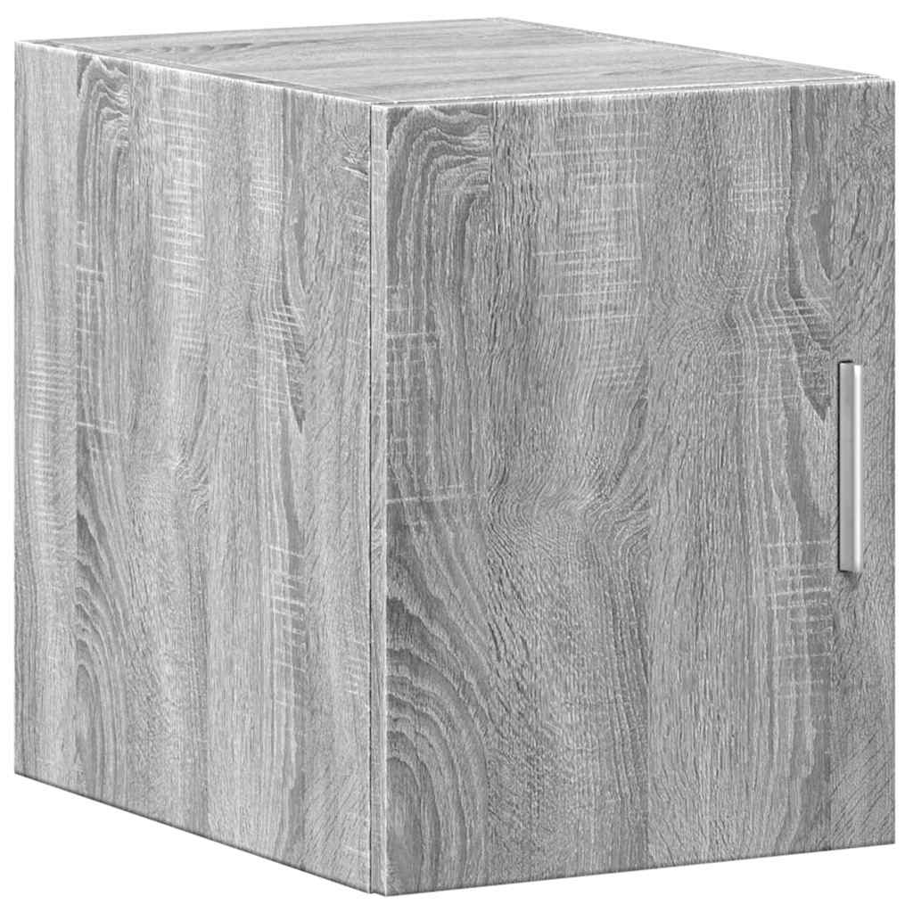 skab 30x42,5x225 cm smalt konstrueret træ grå sonoma-eg