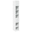 kontorreol 30x42,5x225 cm konstrueret træ hvid
