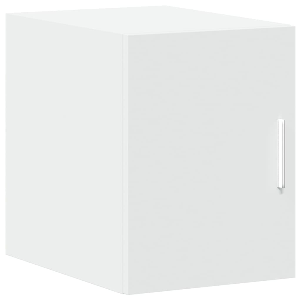 kontorreol 30x42,5x225 cm konstrueret træ hvid