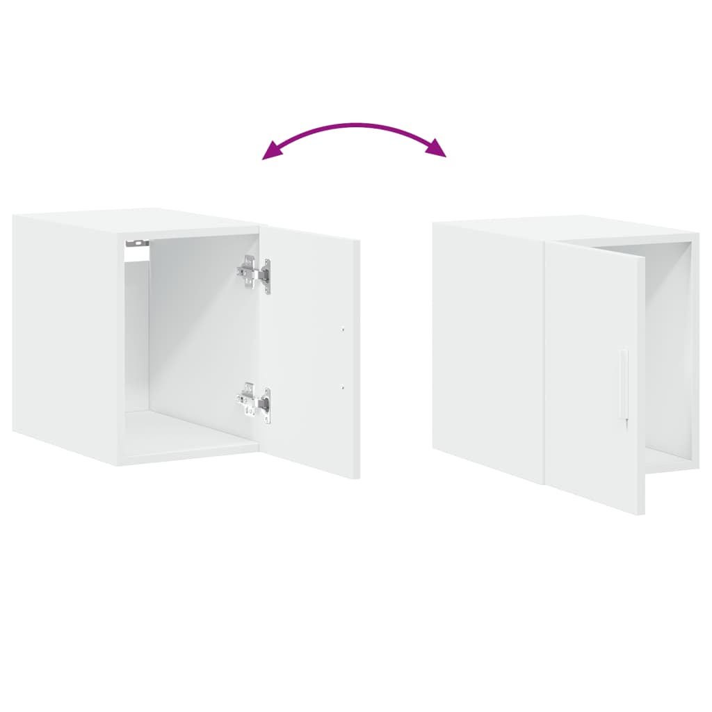 kontorreol 30x42,5x225 cm konstrueret træ hvid