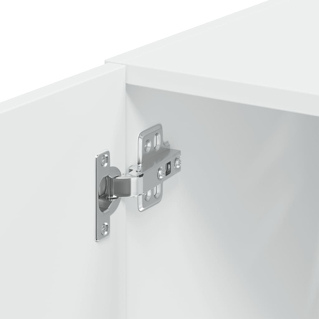 kontorreol 30x42,5x225 cm konstrueret træ hvid