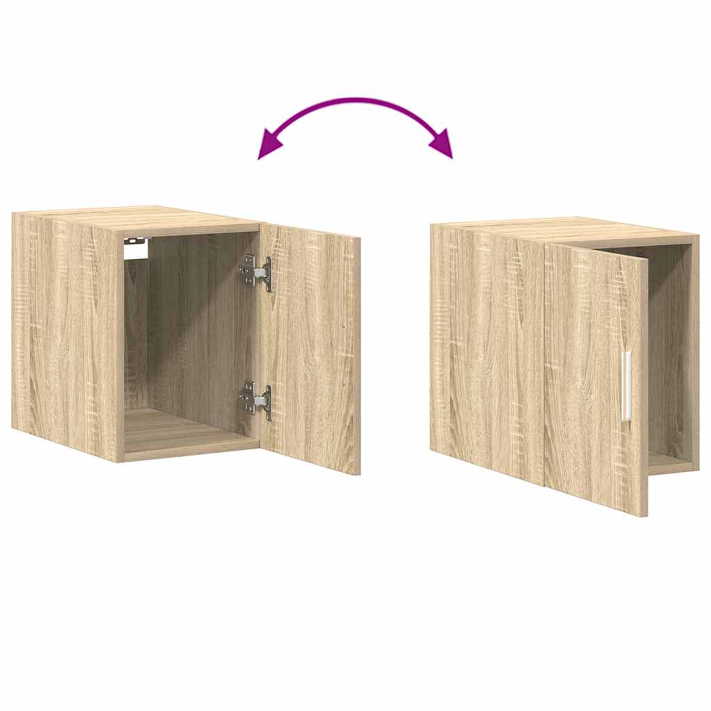 skab 30x42,5x225 cm smalt konstrueret træ sonoma-eg