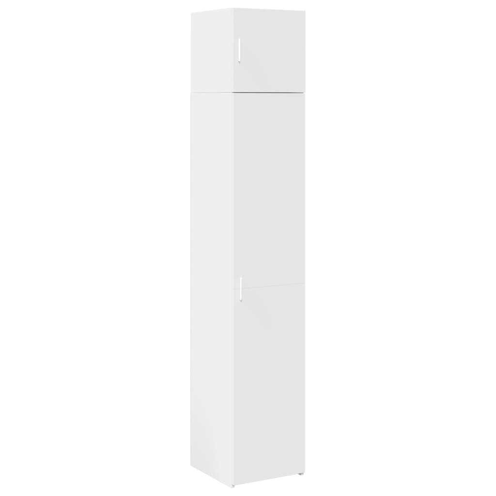 skab 40x42,5x225 cm smalt konstrueret træ hvid