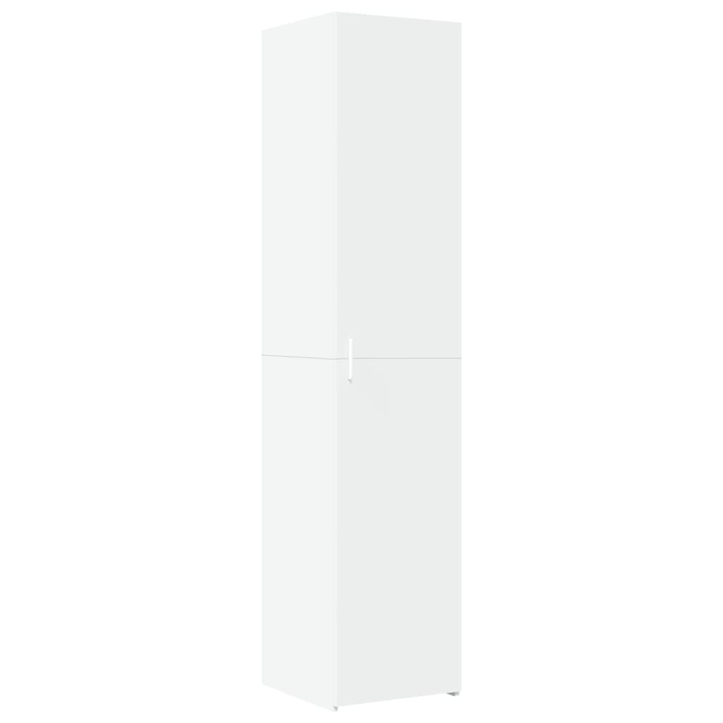 skab 40x42,5x225 cm smalt konstrueret træ hvid