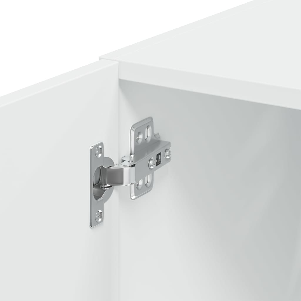 skab 40x42,5x225 cm smalt konstrueret træ hvid