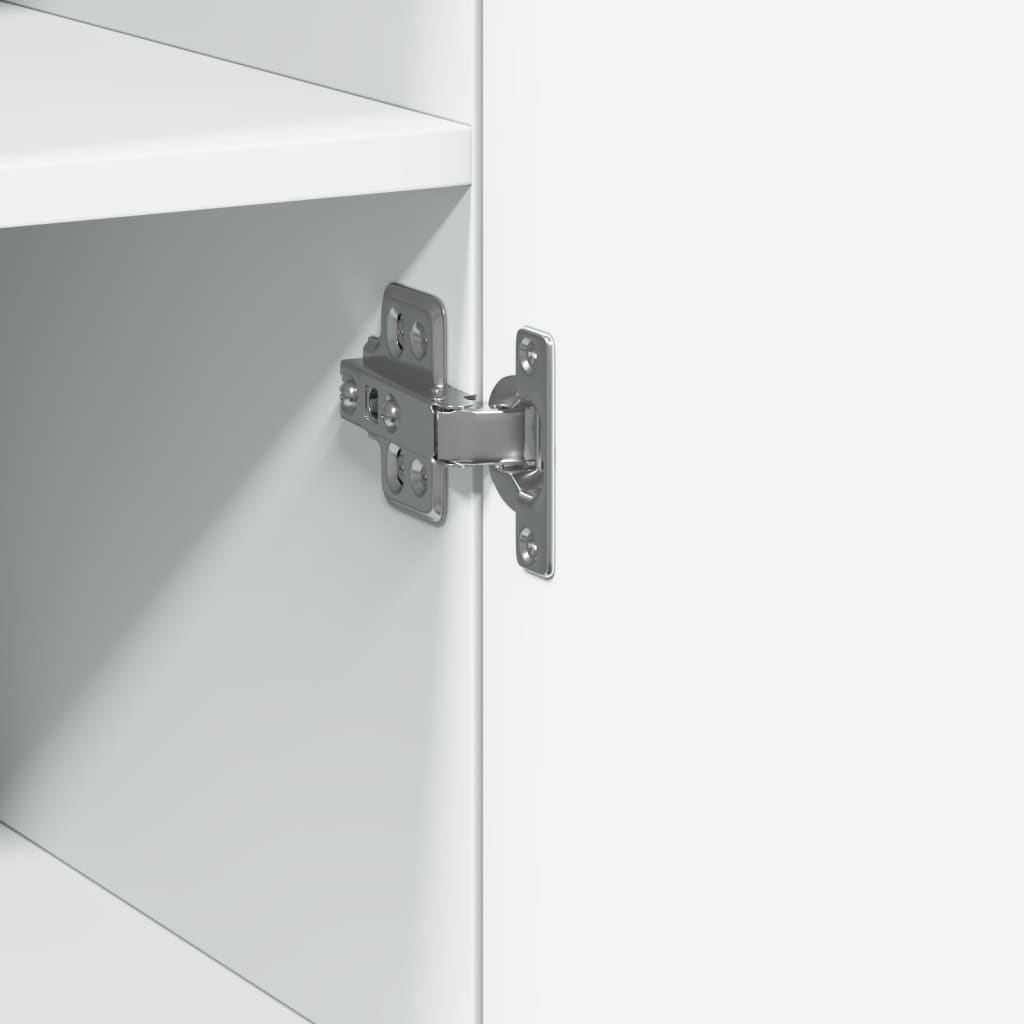 skab 40x42,5x225 cm smalt konstrueret træ hvid