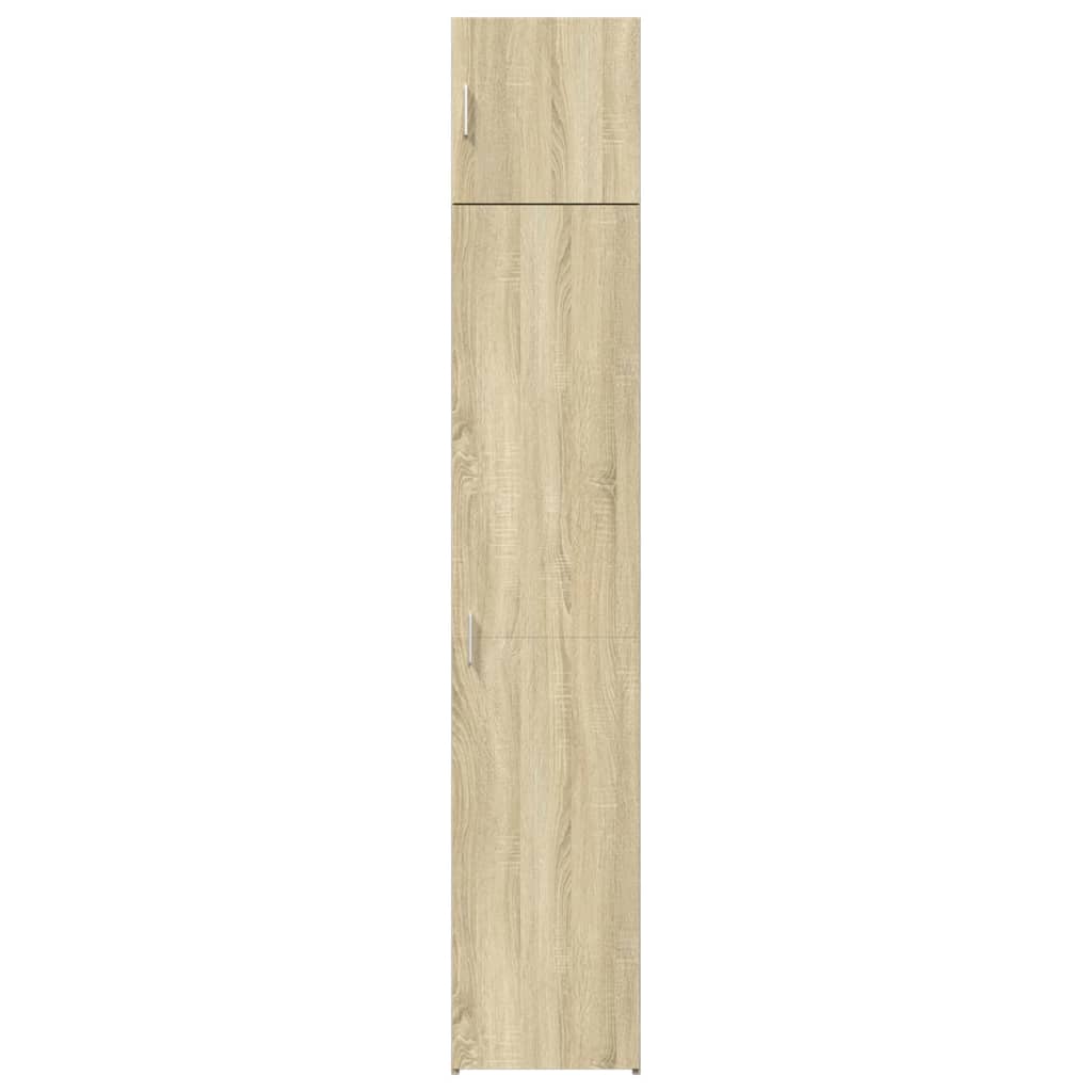 skab 40x42,5x225 cm smalt konstrueret træ sonoma-eg