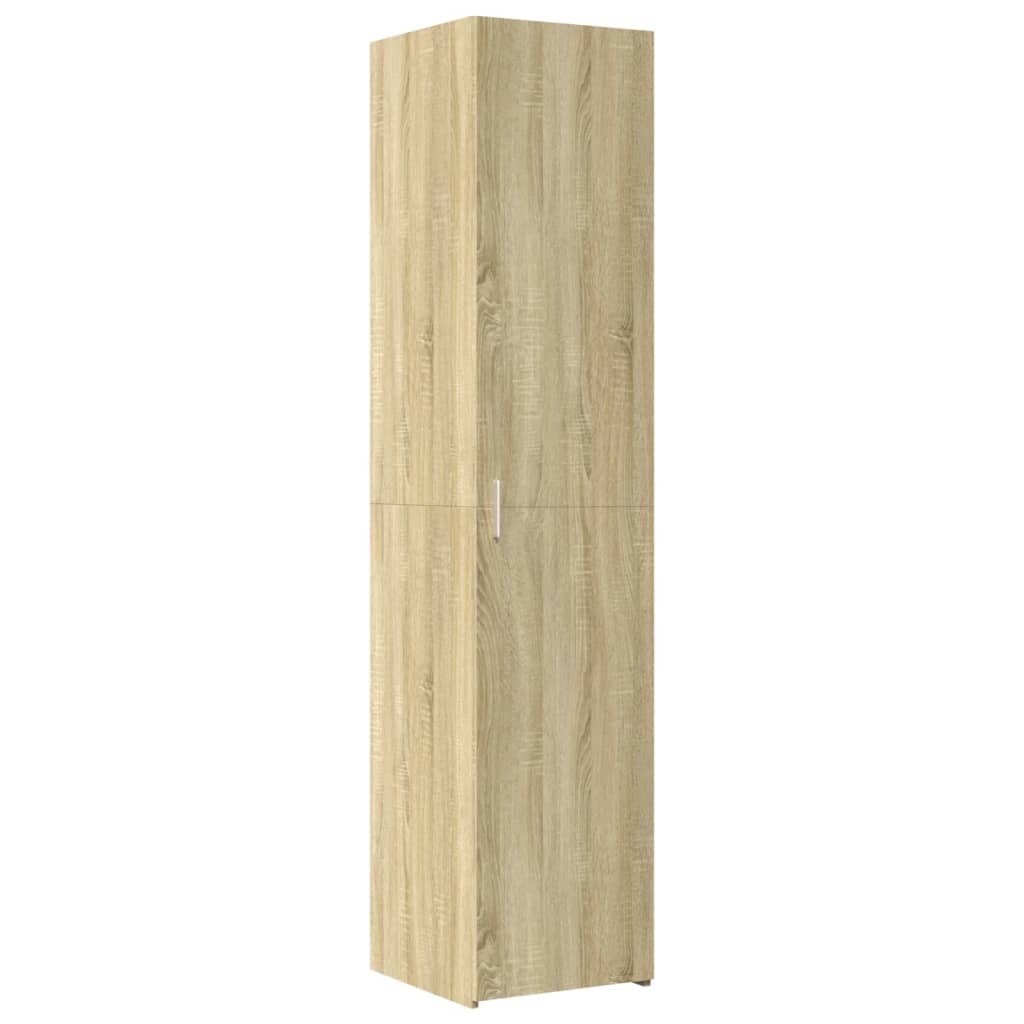 skab 40x42,5x225 cm smalt konstrueret træ sonoma-eg