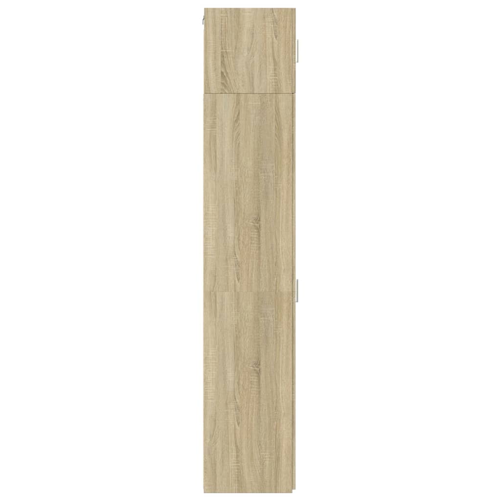 skab 40x42,5x225 cm smalt konstrueret træ sonoma-eg