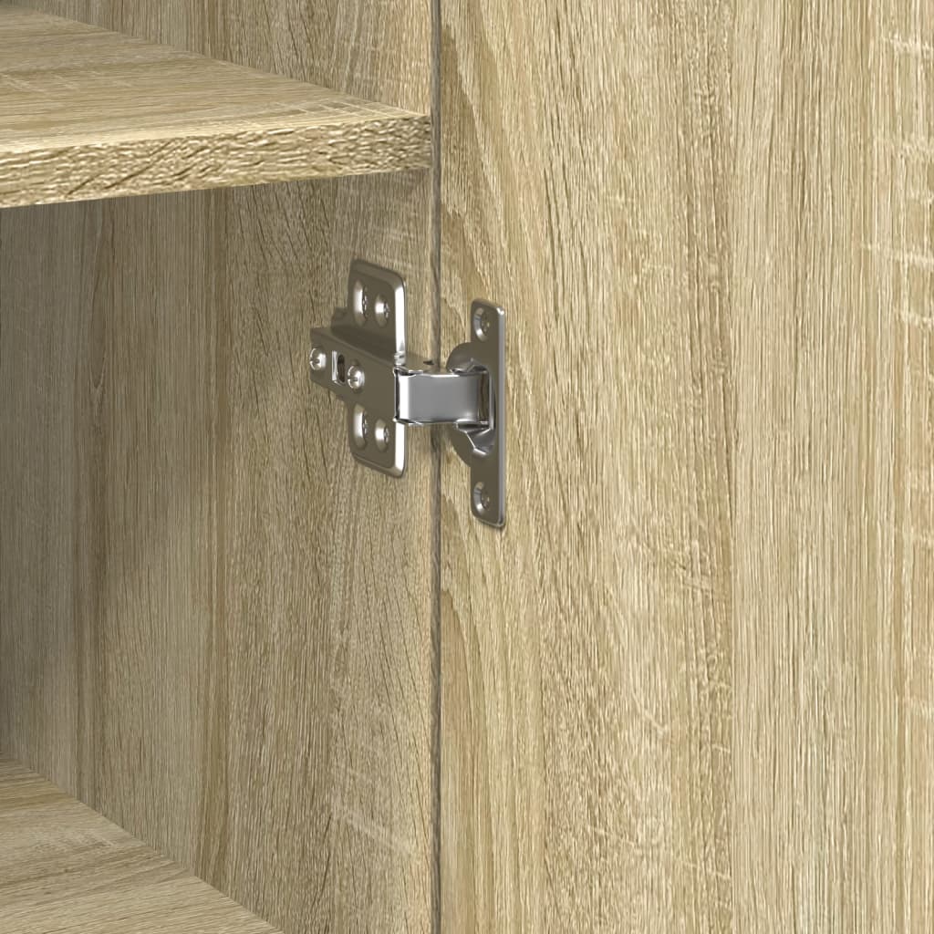 skab 40x42,5x225 cm smalt konstrueret træ sonoma-eg