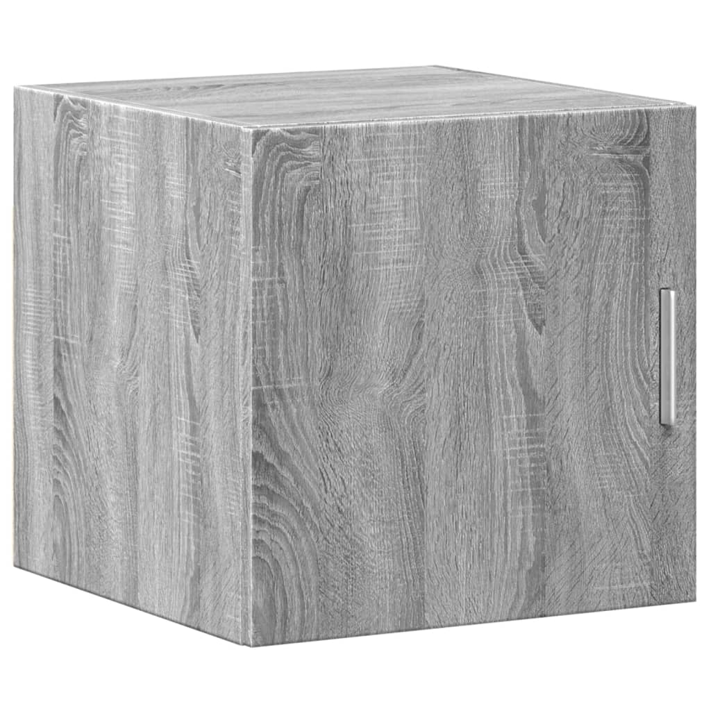 skab 40x42,5x225 cm smalt konstrueret træ grå sonoma-eg