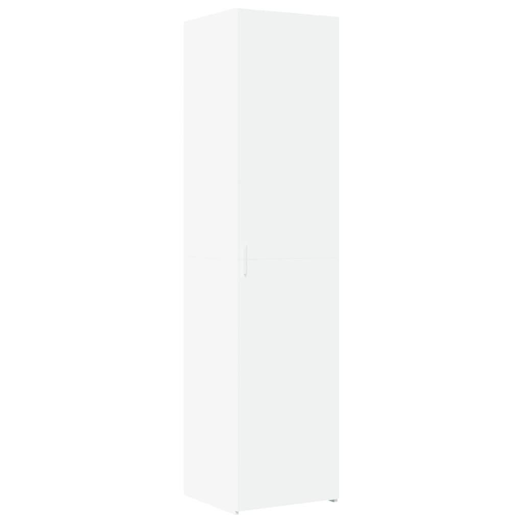 skab 45x42,5x225 cm smalt konstrueret træ hvid