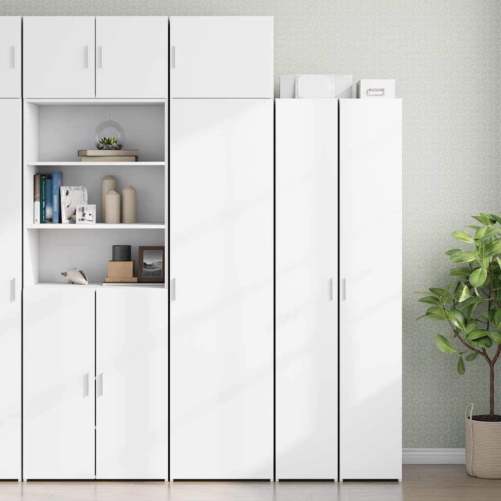 skab 50x42,5x225 cm smalt konstrueret træ hvid