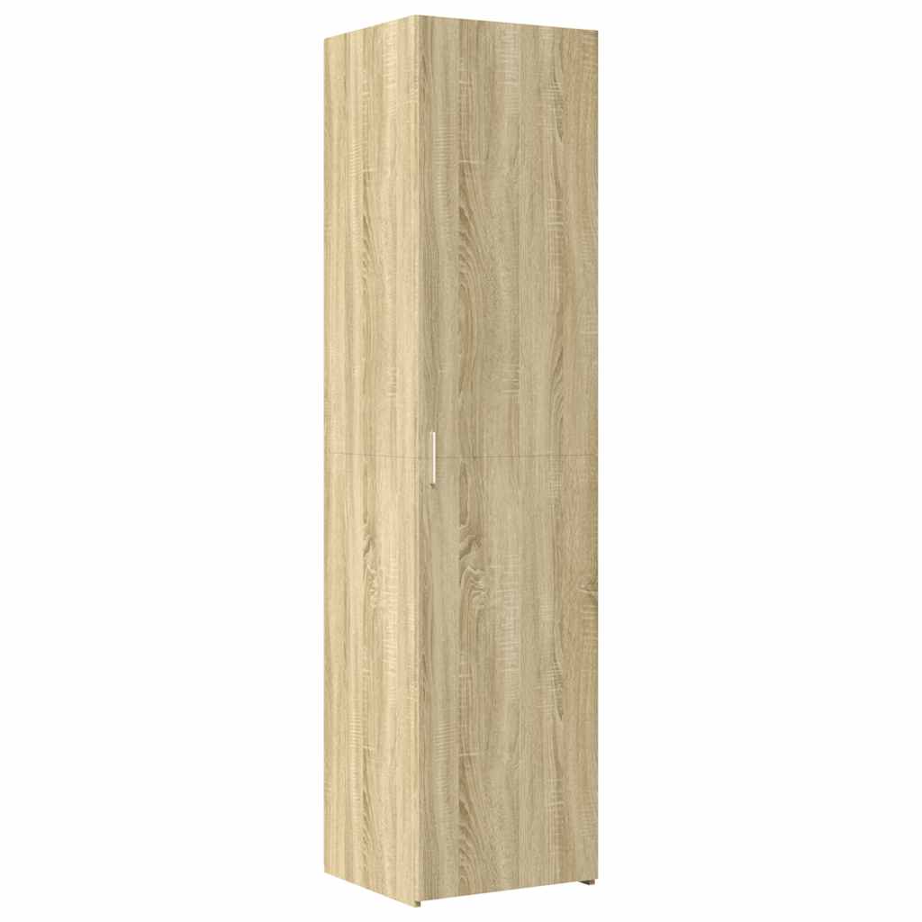 skab 50x42,5x225 cm smalt konstrueret træ sonoma-eg
